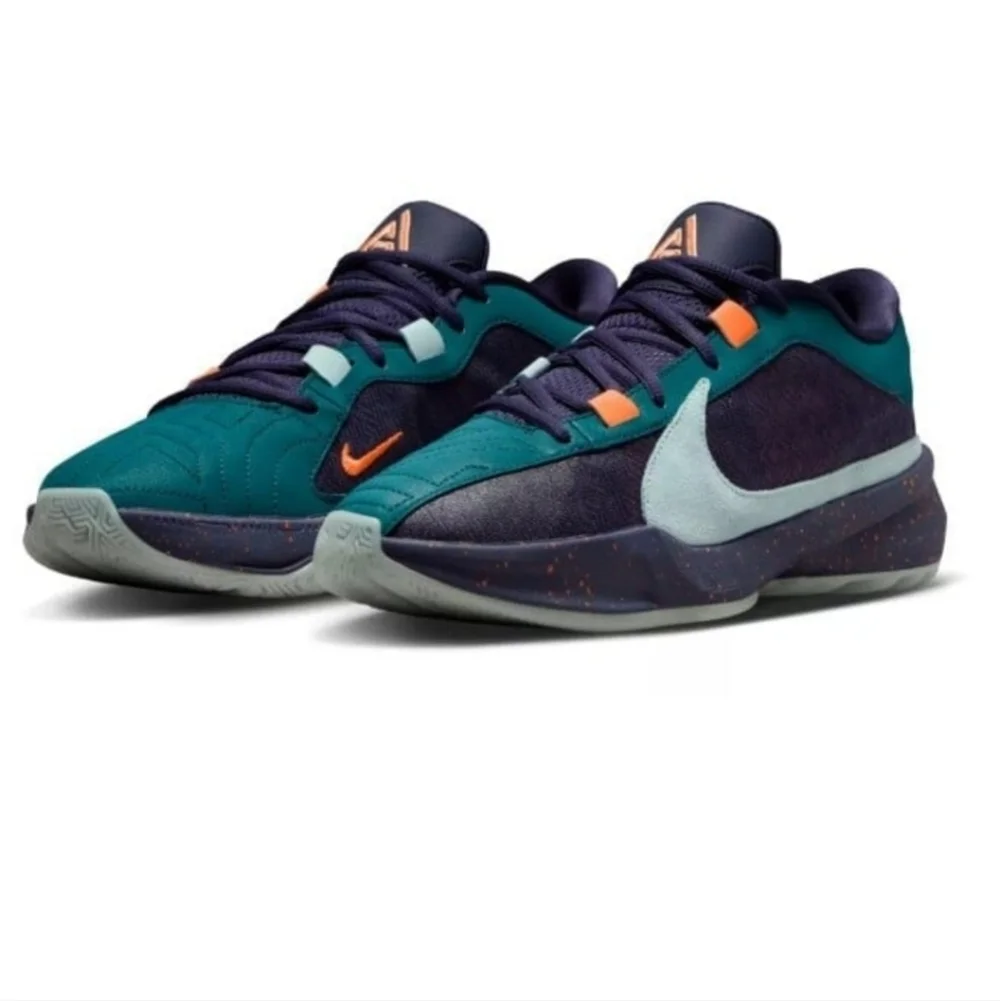 NIKE ZOOM FREAK 5 BASKETBALL SHOES MEN'S SZ 10 GEODE TEAL PURPLE DX4985 300 NIB